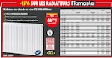Radiateur eau chaude en acier T22 600x800mm en promo chez Screwfix Lille à 63,74 €