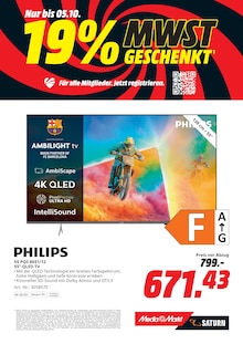 Fernseher im aktuellen MediaMarkt Saturn Prospekt (Offenbach (Main)) Fernseher im MediaMarkt Saturn Prospekt "19% MWST GESCHENKT" mit 28 Seiten (Offenbach (Main))