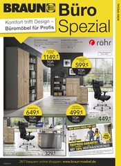 Aktueller BRAUN Möbel-Center Prospekt mit Büromöbel, "BÜRO SPEZIAL", Seite 1