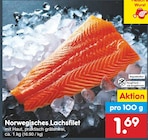 Aktuelles Norwegisches Lachsfilet Angebot bei Netto Marken-Discount in Ulm ab 1,69 €