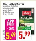 Filterkaffee Auslese Klassisch im Angebot bei Marktkauf in Dinslaken Filterkaffee Auslese Klassisch Angebote von Melitta bei Marktkauf Dinslaken für 5,49 €