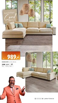 Ecksofa im Polstermöbel Fischer Prospekt "PERSONAL-KAUFTAGE" mit 32 Seiten (Nürnberg)