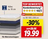 Matratzentopper bei Lidl im Prospekt "" für 19,99 €