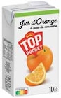 Jus d'orange à base de concentré - TOP BUDGET dans le catalogue Intermarché