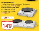Kochplatte EKP 3582 oder Doppelkochplatte DKP 3583 im Angebot bei GLOBUS in Halle Kochplatte EKP 3582 oder Doppelkochplatte DKP 3583 Angebote von Clatronic bei GLOBUS Halle für 14,99 €