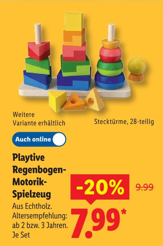 Regenbogen-Motorik-Spielzeug