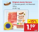 Original Jamón Serrano im Angebot bei Netto Marken-Discount in Hagen Original Jamón Serrano Angebote von Las Cuarenta bei Netto Marken-Discount Hagen für 1,59 €
