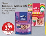 Porridge im V-Markt Prospekt Porridge von 3Bears im aktuellen V-Markt Prospekt für 3,99 €
