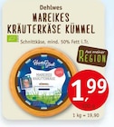 Mareikes Kräuterkäse Kümmel von Dehlwes im aktuellen Erdkorn Biomarkt Prospekt