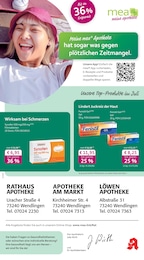 mea - meine apotheke Prospekt für Köngen mit 4 Seiten mea - meine apotheke Prospekt für Köngen: "Unsere Juli-Angebote", 4 Seiten, 01.07.2026 - 31.07.2026