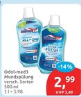Mundspülung von Odol-med3 für 2,99 € bei budni im Angebot Mundspülung von Odol-med3 im aktuellen budni Prospekt