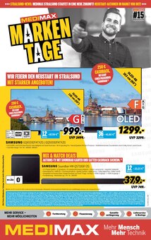 MEDIMAX Prospekt MARKENTAGE! mit  Seiten in Stralsund und Umgebung