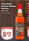 Bourbon Whiskey im Angebot bei GLOBUS in Rostock Bourbon Whiskey Angebote von Henry Mason bei GLOBUS Rostock für 8,49 €