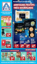 Catalogue Discount Alimentaire Aldi en cours à Frontignan et alentours, "ARRIVAGES FESTIFS TRÈS GOURMANDS", 32 pages, 26/11/2024 - 02/12/2024