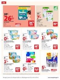 Prix et réduction Couches dans le prospectus Auchan Hypermarché en cours Offre Couches dans le catalogue Auchan Hypermarché du moment à la page 40