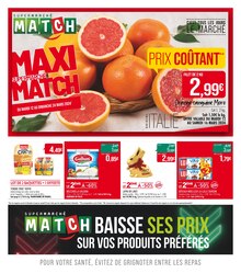 Prospectus Supermarchés Match de la semaine "MAXI SUPERMARCHÉ MATCH" avec 2 pages, valide du 12/03/2024 au 24/03/2024 pour Oignies et alentours