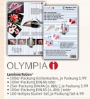 Laminierfolien 100er-Packung Visitenkarten von Olympia im aktuellen Penny Prospekt für 1,99 €