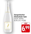 Glücksfeder Sekt im Angebot bei EDEKA in Lahr Glücksfeder Sekt Angebote von Gengenbacher bei EDEKA Lahr für 6,99 €