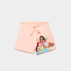 Short taille smockée Vaiana et Ariel orange fluo fille - La Halle à Levallois-Perret Short taille smockée Vaiana et Ariel orange fluo fille en promo chez La Halle Levallois-Perret à 10,99 €