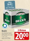 famila Nordost Waren - Beck’s Angebot im Prospekt Beck’s bei famila Nordost im Waren Prospekt für 10,49 €