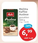 Kaffee Auslese Angebote von Melitta bei budni Buxtehude für 6,99 €
