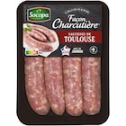 4 saucisses de Toulouse façon charcutière SOCOPA en promo chez Carrefour Nice à 3,29 €