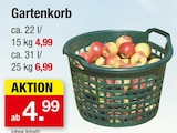 Gartenkorb ca. 22 l / 15 kg für 4,99 € bei Zimmermann im Angebot Gartenkorb ca. 22 l / 15 kg im aktuellen Zimmermann Prospekt