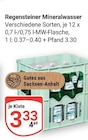 Aktuelle Mineralwasser Angebote bei GLOBUS in Leipzig Aktuelles Regensteiner Mineralwasser Angebot bei GLOBUS in Leipzig ab 3,33 €