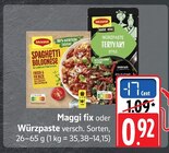 Spaghetti Bolognese im Angebot bei EDEKA in Bensheim Spaghetti Bolognese Angebote von Maggi bei EDEKA Bensheim für 0,92 €