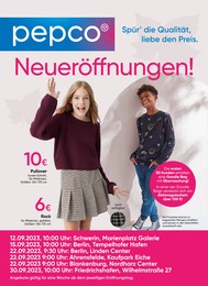 PEPCO Prospekt "Neueröffnung!" für Tettnang, 8 Seiten, 27.09.2023 - 06.10.2023 PEPCO Prospekt "Neueröffnung!" für Tettnang, 8 Seiten, 27.09.2023 - 06.10.2023
