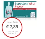 Lopedium akut lingual von Hexal für 7,89 € bei LINDA Partnerapotheke im Angebot Lopedium akut lingual von Hexal im aktuellen LINDA Partnerapotheke Prospekt