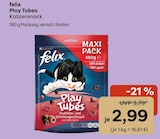 Play Tubes Katzensnack im Angebot bei Garten-Center Nordharz GmbH & Co. KG in Hannover Play Tubes Katzensnack Angebote von felix bei Garten-Center Nordharz GmbH & Co. KG Hannover für 2,99 €