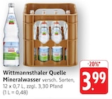 Aktuelles Mineralwasser Angebot bei EDEKA in Freiburg (Breisgau) ab 3,99 €