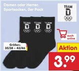 Damen oder Herren Sportsocken Angebote bei Netto Marken-Discount Jena für 3,99 €
