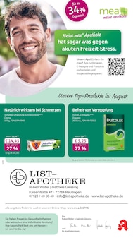 Aktueller mea - meine apotheke Prospekt (Reutlingen, 4 Seiten zum blättern mea - meine apotheke Prospekt Unsere August-Angebote mit 4 Seiten