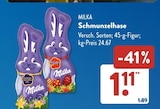 Schmunzelhase von Milka im aktuellen ALDI SÜD Prospekt für 1,11 €