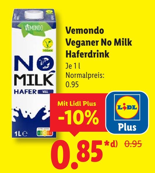 Veganer No Milk Haferdrink