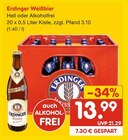 Weißbier Angebote von Erdinger bei Netto Marken-Discount Ludwigshafen für 13,99 €