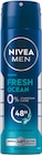 Fresh Ocean Deospray im Angebot bei Rossmann in Bruchsal Fresh Ocean Deospray Angebote von Nivea bei Rossmann Bruchsal für 2,49 €