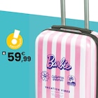 Valise cabine barbie | 10 ans - BARBIE en promo chez JouéClub Neuilly-sur-Seine à 59,99 €
