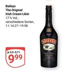 Aktuelles The Original Irish Cream Likör Angebot bei GLOBUS in Koblenz ab 9,99 €