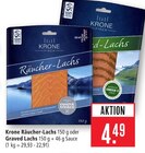 Räucher-Lachs Angebote von Krone Fisch bei Marktkauf Filderstadt für 4,49 €
