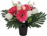 Bazarland Revin - Promo Cône avec gerberas, boutons de roses et palmes Promo Cône avec gerberas, boutons de roses et palmes à 9,99 € dans le catalogue Bazarland à Revin