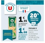 Tuiles Saveur crème oignon - U en promo chez Super U Tuiles Saveur crème oignon - U dans le catalogue Super U