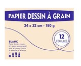Pochette dessin blanc, papier millimétré ou papier calque 12 feuilles dans le catalogue Lidl