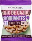 Monoprix Gleizé - Noix de cajou croquantes grillées salées Promo Noix de cajou croquantes grillées salées dans le catalogue Monoprix "Pour partir en week‑end, comptez 10 minutes de cuisson." à Gleizé