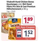 Hund Chicken Bonas Kaustangen oder 8in1 Hund Fillets Pro Skin & Coat Premium Hähnchensnack Angebote von Vitakraft bei Rossmann Dülmen für 1,52 €