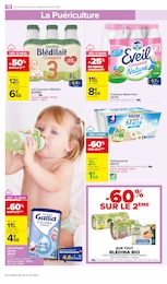 Prix et réduction Blédilait dans le prospectus Carrefour Market en cours Offre Blédilait dans le catalogue Carrefour Market du moment à la page 82