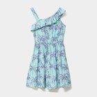 La Halle Toulouse - Promo Robe encolure asymétrique à volants bleu turquoise fille Promo Robe encolure asymétrique à volants bleu turquoise fille à 10,99 € dans le catalogue La Halle à Toulouse