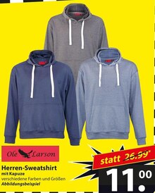Ole Larson Herren-Sweatshirt bei famila Nordost in Garbsen Ole Larson Herren-Sweatshirt im Angebot bei famila Nordost Garbsen für 11,00 €